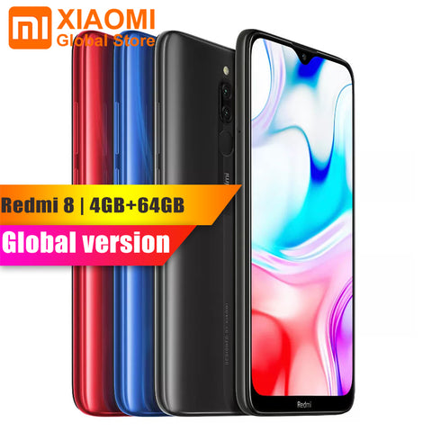 Original Global Version Xiaomi Redmi 8 4GB 64GB 6.21" Mobile Phone