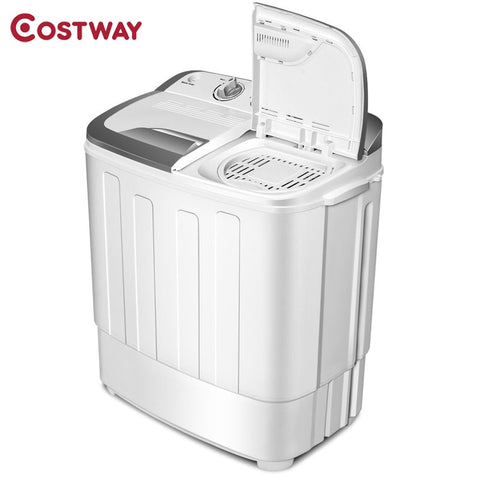 COSTWAY Portable 8 lbs Compact Mini Twin Tub Washing Machine EP24471