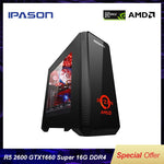 IPASON Gaming Computer R5 2600/New Gen GTX1660SUPER