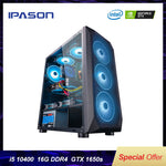 IPASON i5 9400F Upgrade 10400 / GTX1650 Super 10 Gen Desktop Computer